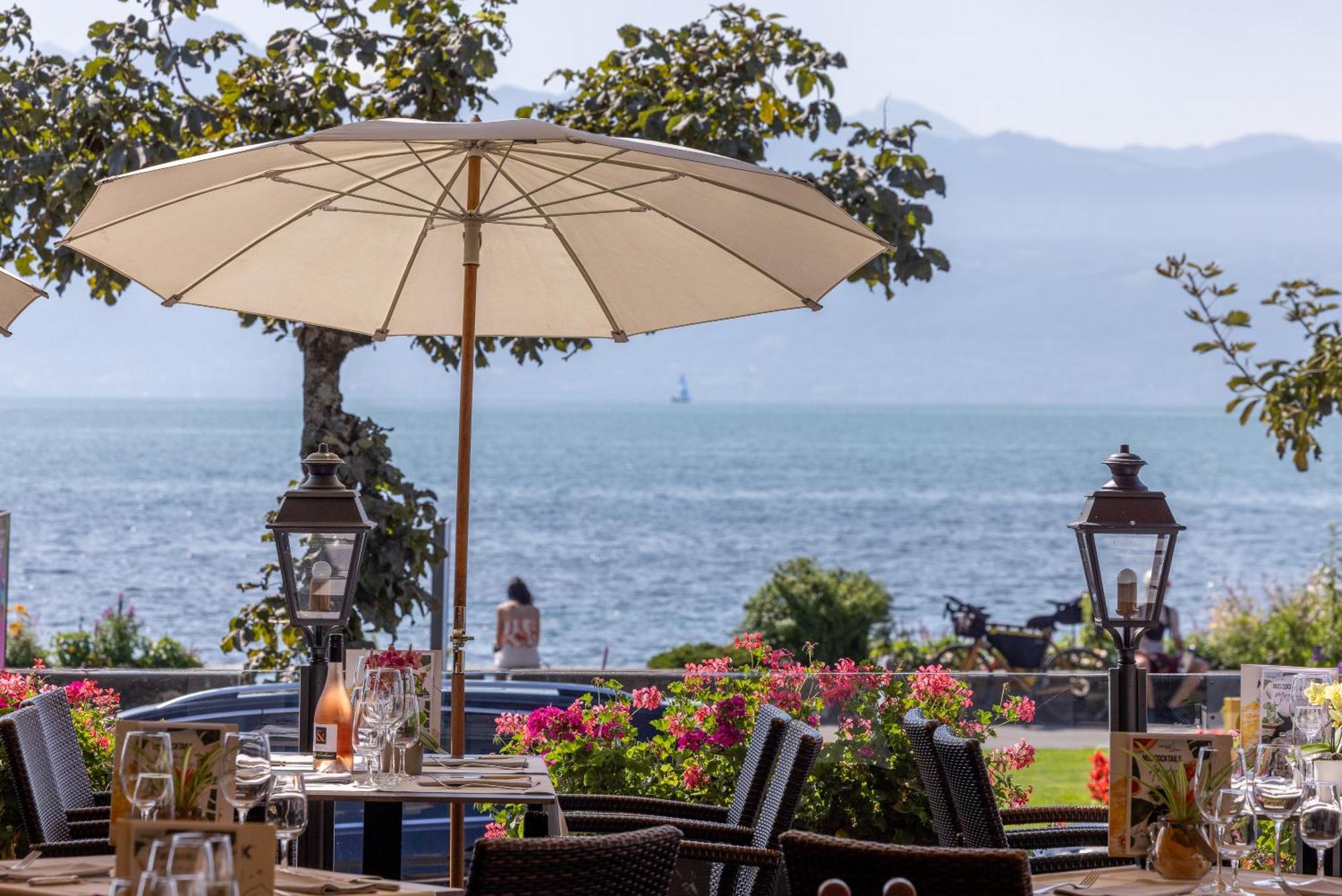 Romantik Hotel Mont Blanc Au Lac Morges Exteriör bild