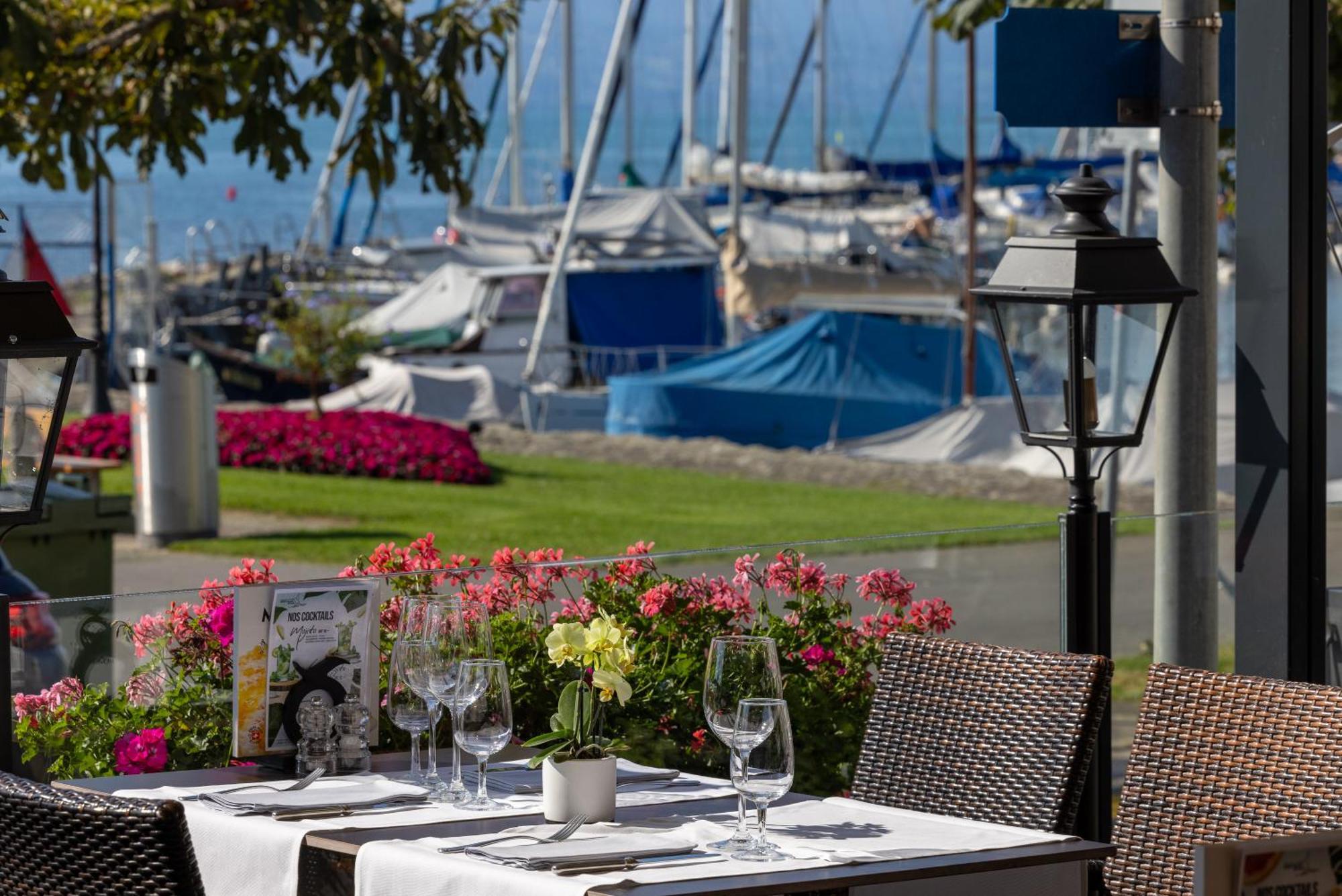 Romantik Hotel Mont Blanc Au Lac Morges Exteriör bild