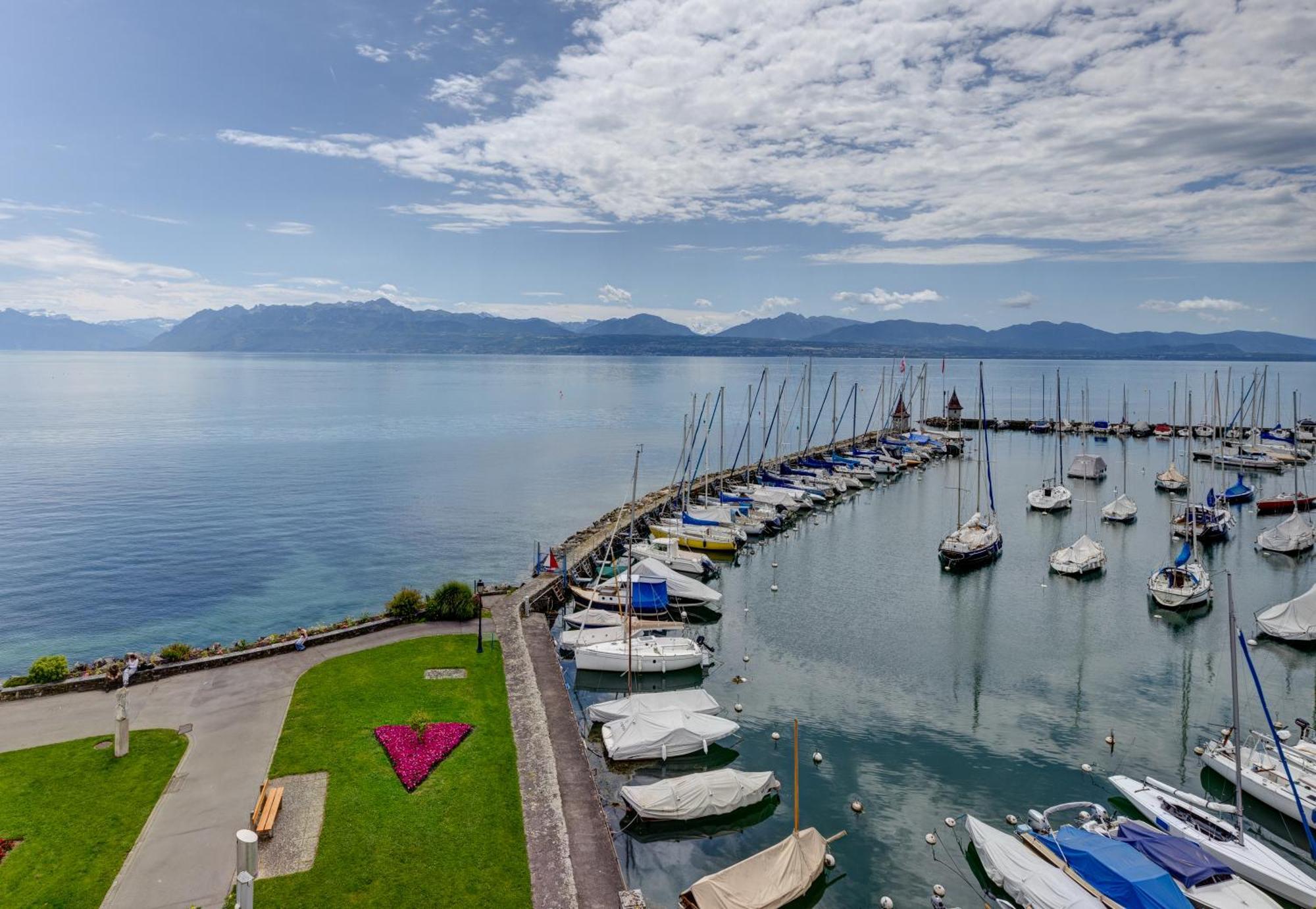 Romantik Hotel Mont Blanc Au Lac Morges Exteriör bild