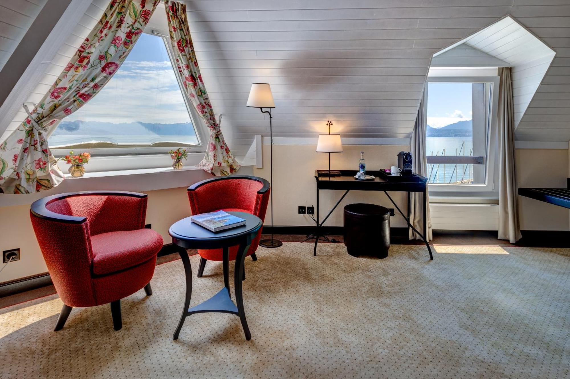 Romantik Hotel Mont Blanc Au Lac Morges Exteriör bild